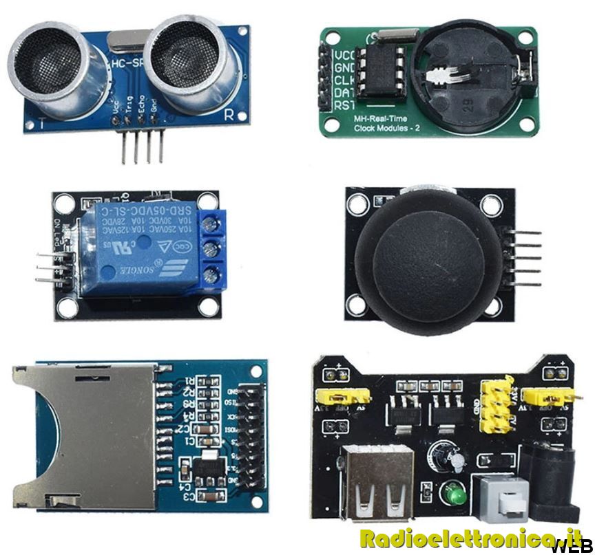 Componenti Elettronici :: Kit sensori Arduino 45 in 1